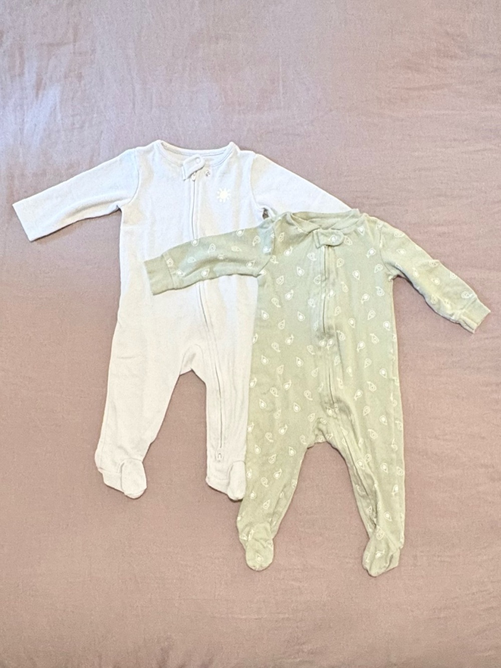🍼💤 Carter’s Baby Footed Pajamas Bundle of 2 | Size 6-9 Months